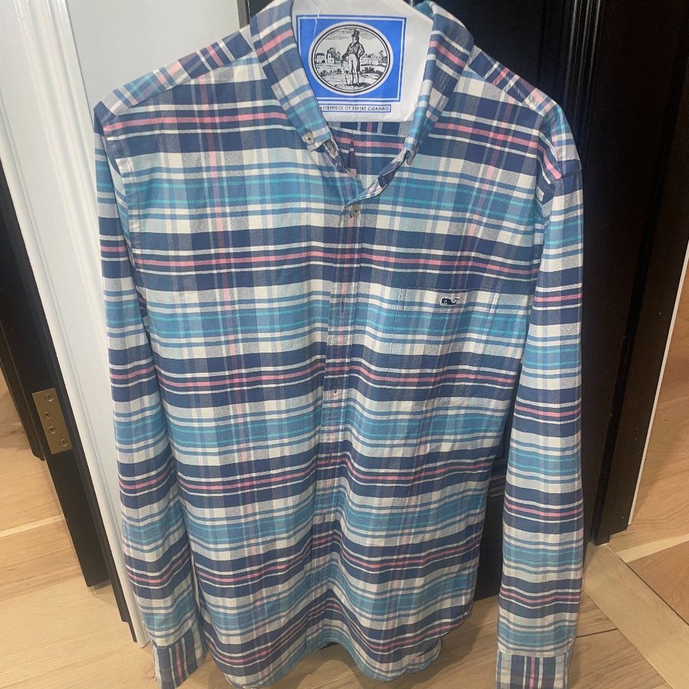Vineyard Vines Slim Fit Tucker Shirt Size Medium